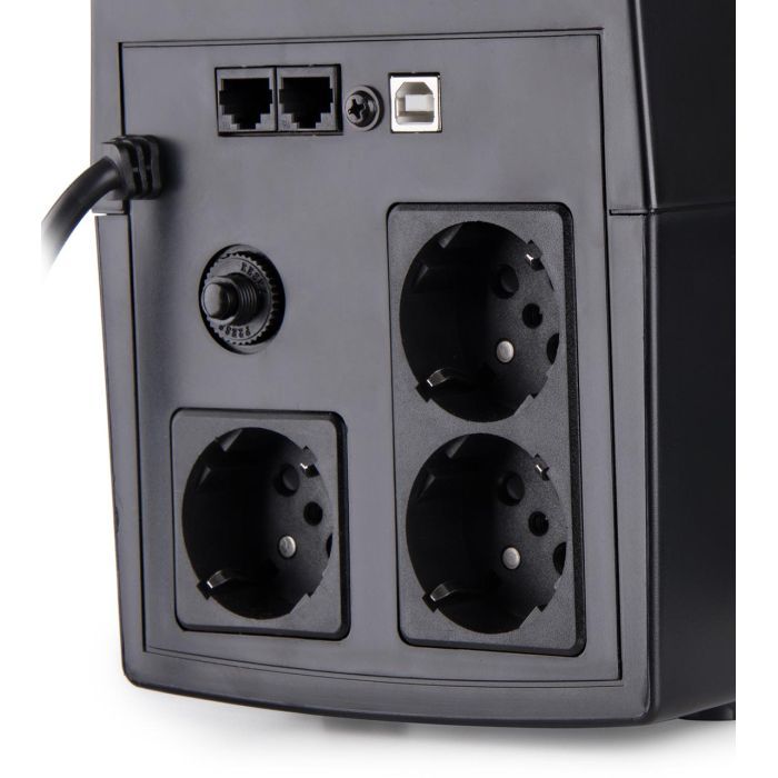 Пристрій безперебійного живлення Vinga LCD 1200VA plastic case with USB (VPC-1200PU) зображення 8
