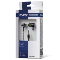 Наушники Sven E-107 black-green изображение 5