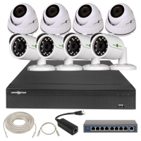 Комплект видеонаблюдения Greenvision GV-IP-K-L28/08 1080P (6925)