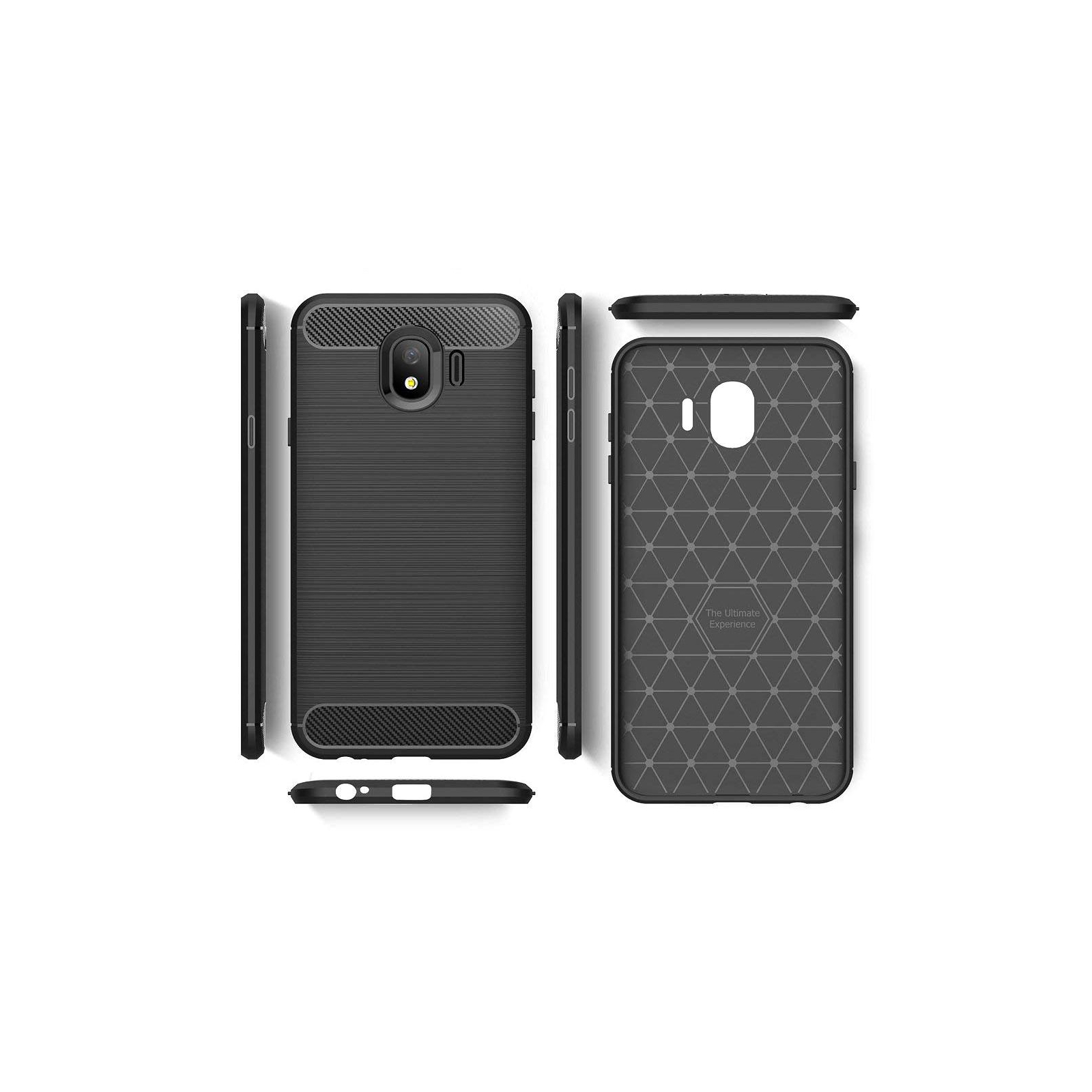 Чохол до мобільного телефона Laudtec для Samsung J4/J400 Carbon Fiber (Black) (LT-J400F) зображення 4