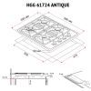 Варочная поверхность Perfelli HGG 61724 IV ANTIQUE изображение 7