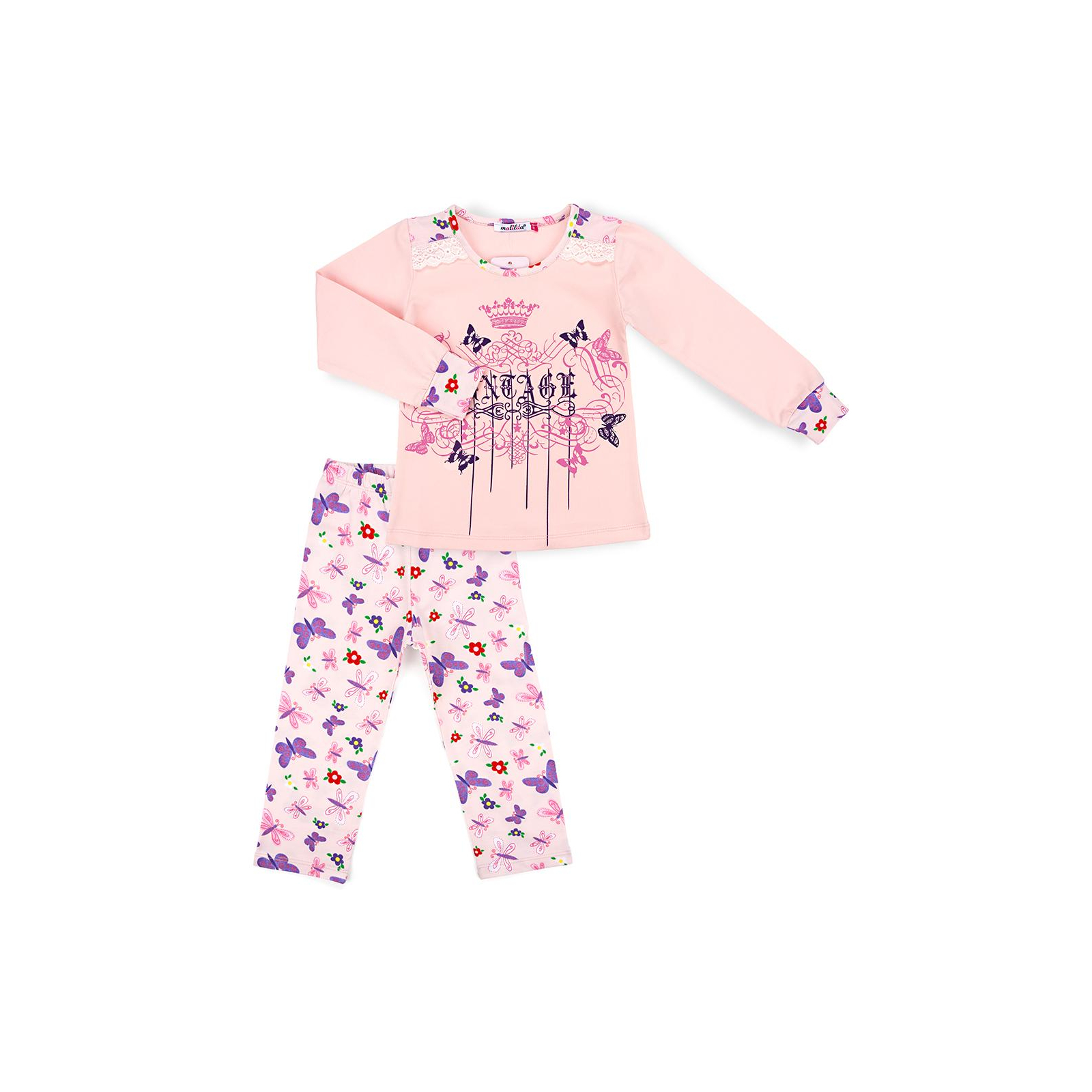 Пижама Matilda с бабочками (4858-3-116G-pink)
