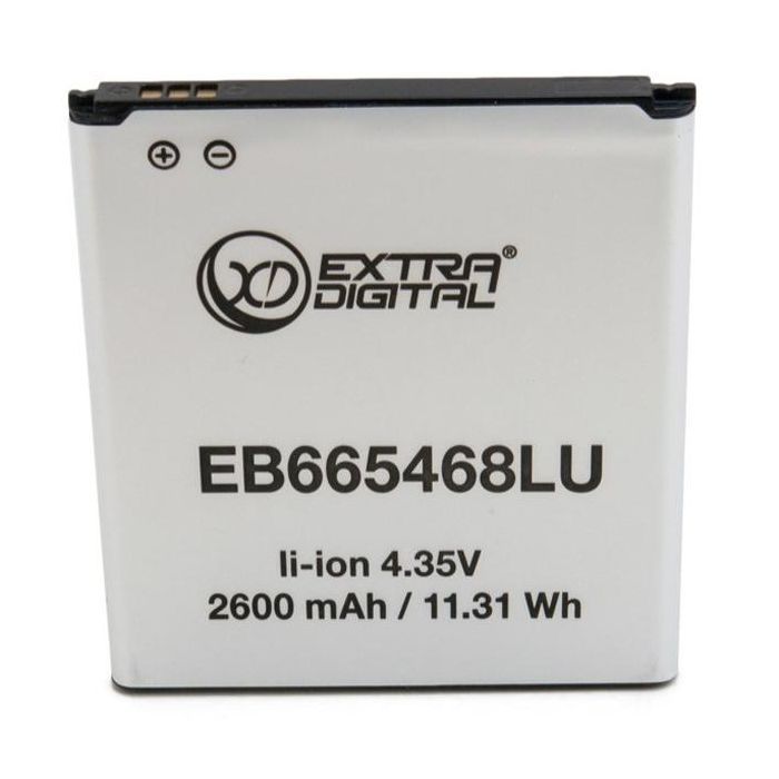Аккумуляторная батарея Extradigital Samsung Galaxy Grand 2 Duos G7102 (2600 mAh, EB665468LU) (BMS6417) изображение 2