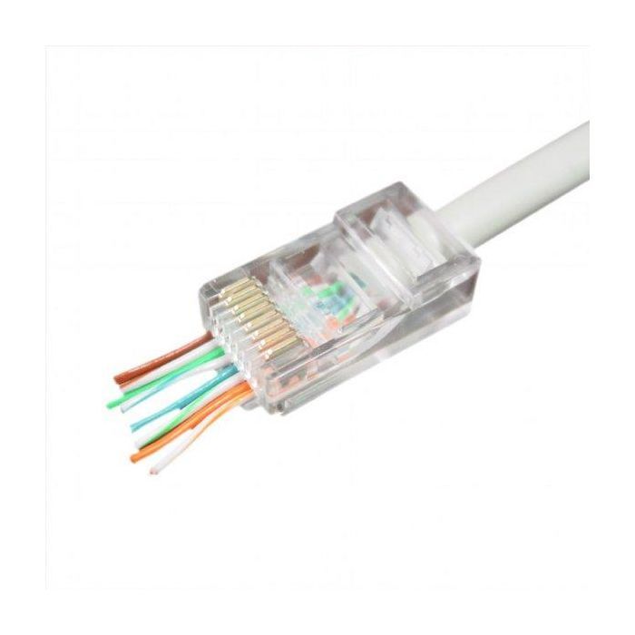 Коннектор Cablexpert RJ45 cat.5e UTP 8P8C (сквозное отв., позолоч. конт.) 50 шт (LC-PTU-01/50)