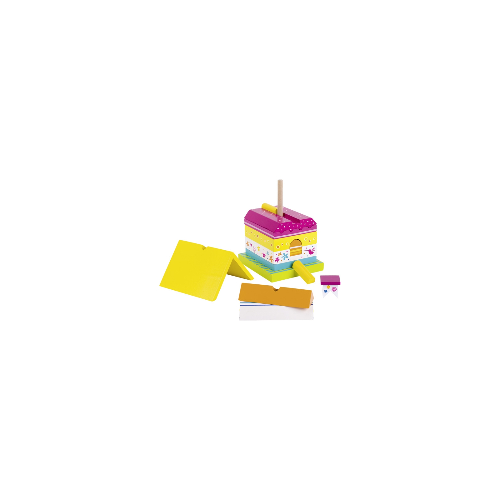 Развивающая игрушка Goki Пирамидка Домик Susibelle (58549G) изображение 2