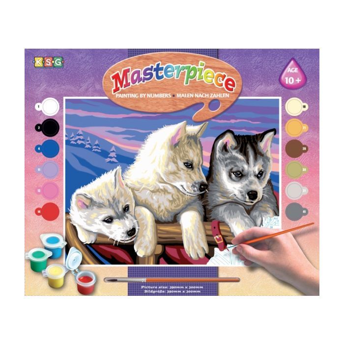 Набір для творчості Sequin Art PAINTING BY NUMBERS SENIOR Huskies (SA1036)