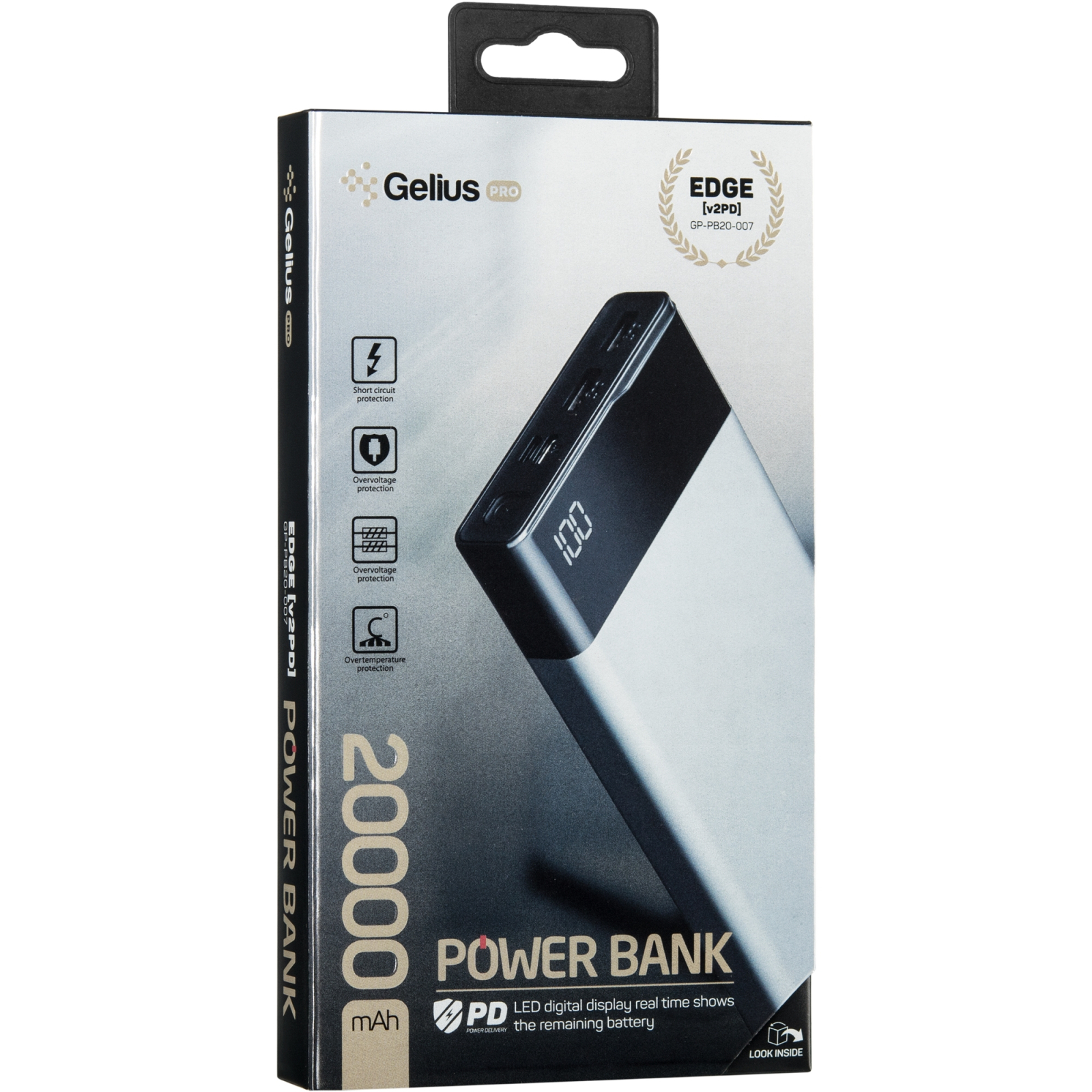 Батарея универсальная Gelius Pro Edge GP-PB20-007 20 000 mAh 2.1A Grey (72028) изображение 9