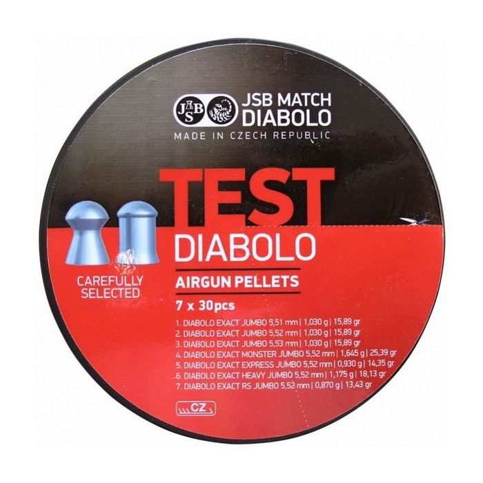 Пульки JSB Diabolo Test Exact Jumbo 5.5мм, 1.03г (210шт) (002004-210)