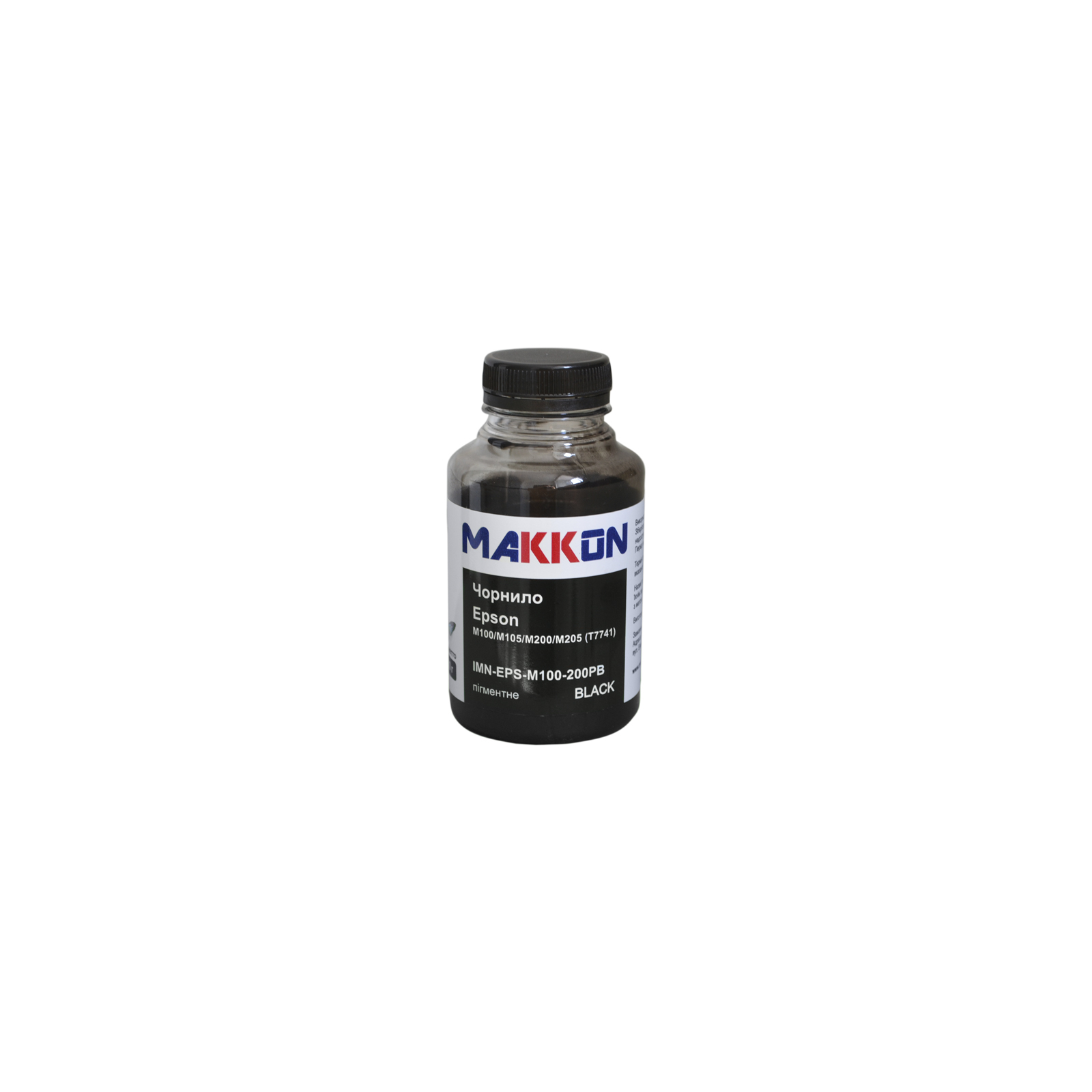 Чорнило Makkon Epson M100/M105/M200/M205 (T77414) 200г pigmented black (IMN-EPS-M100-200PB)