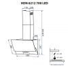 Витяжка кухонна Minola HDN 6212 BL/I 700 LED зображення 11