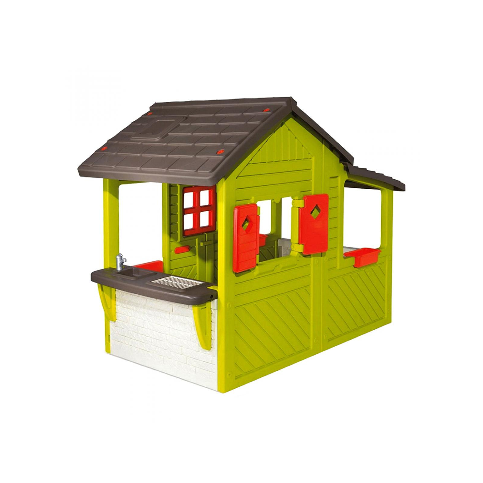 Игровой домик Smoby Садовый домик с кухней-барбекю и звонком (310300)