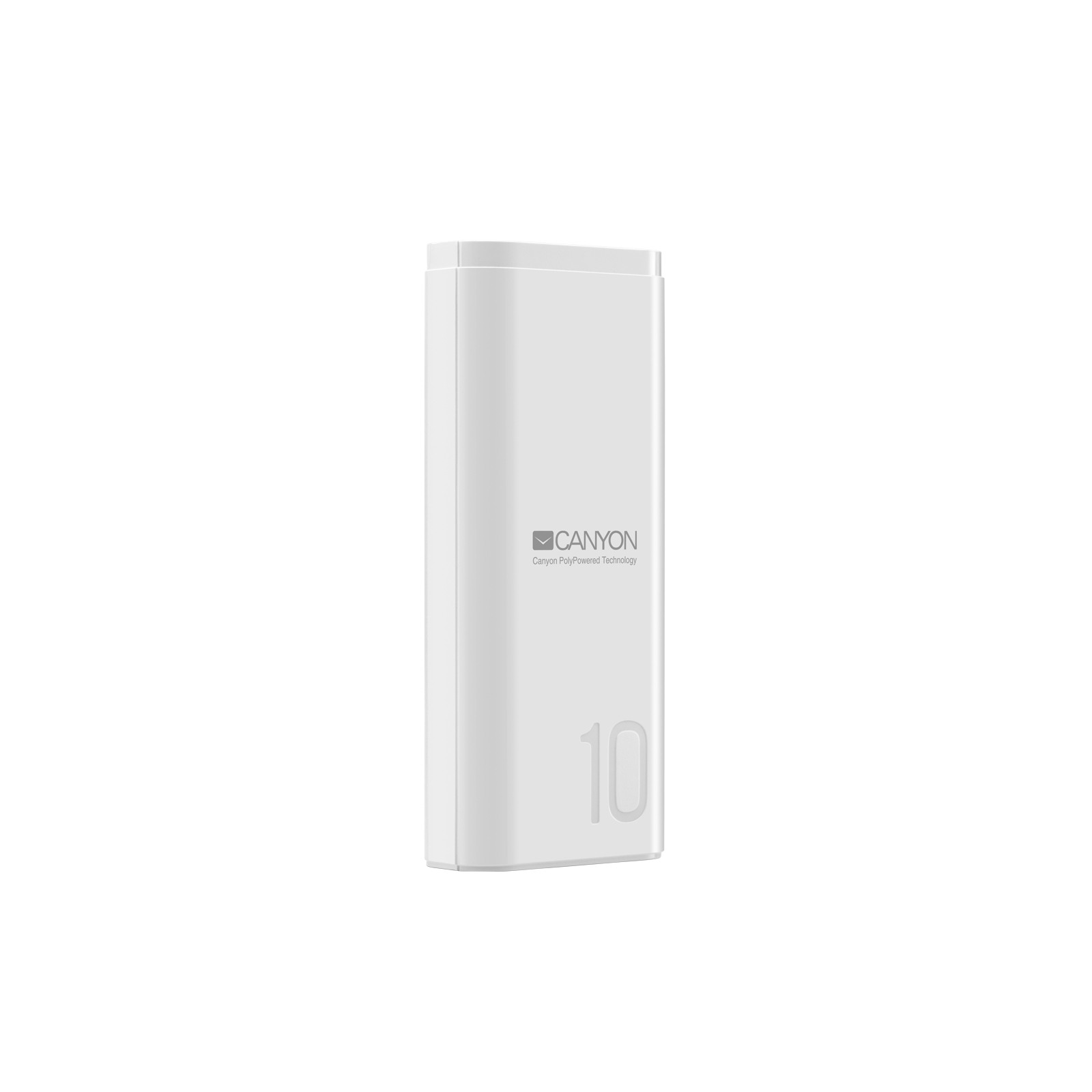 Батарея універсальна Canyon PB-103 10000mAh, Input 5V/2A, Output 5V/2.1A, White (CNE-CPB010W)