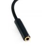 Перехідник Type-C to Audio 3.5mm (Plug-Socket) 0.12m Extradigital (KBA1760) зображення 3