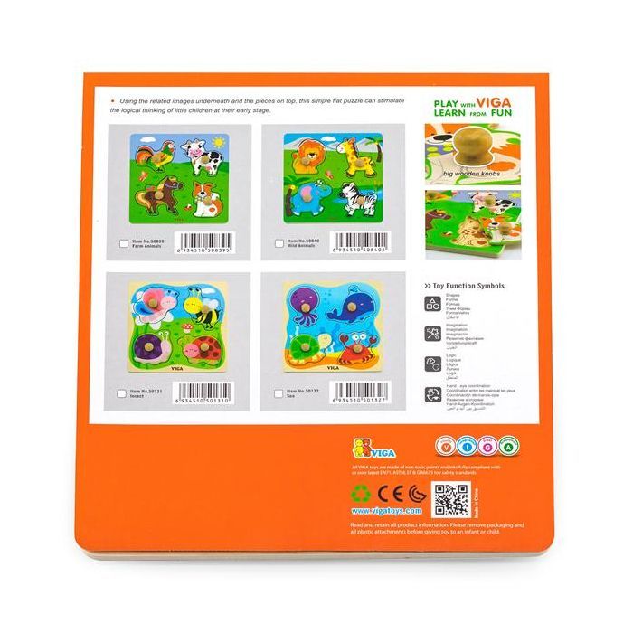 Розвиваюча іграшка Viga Toys Морські мешканці (50132) зображення 2