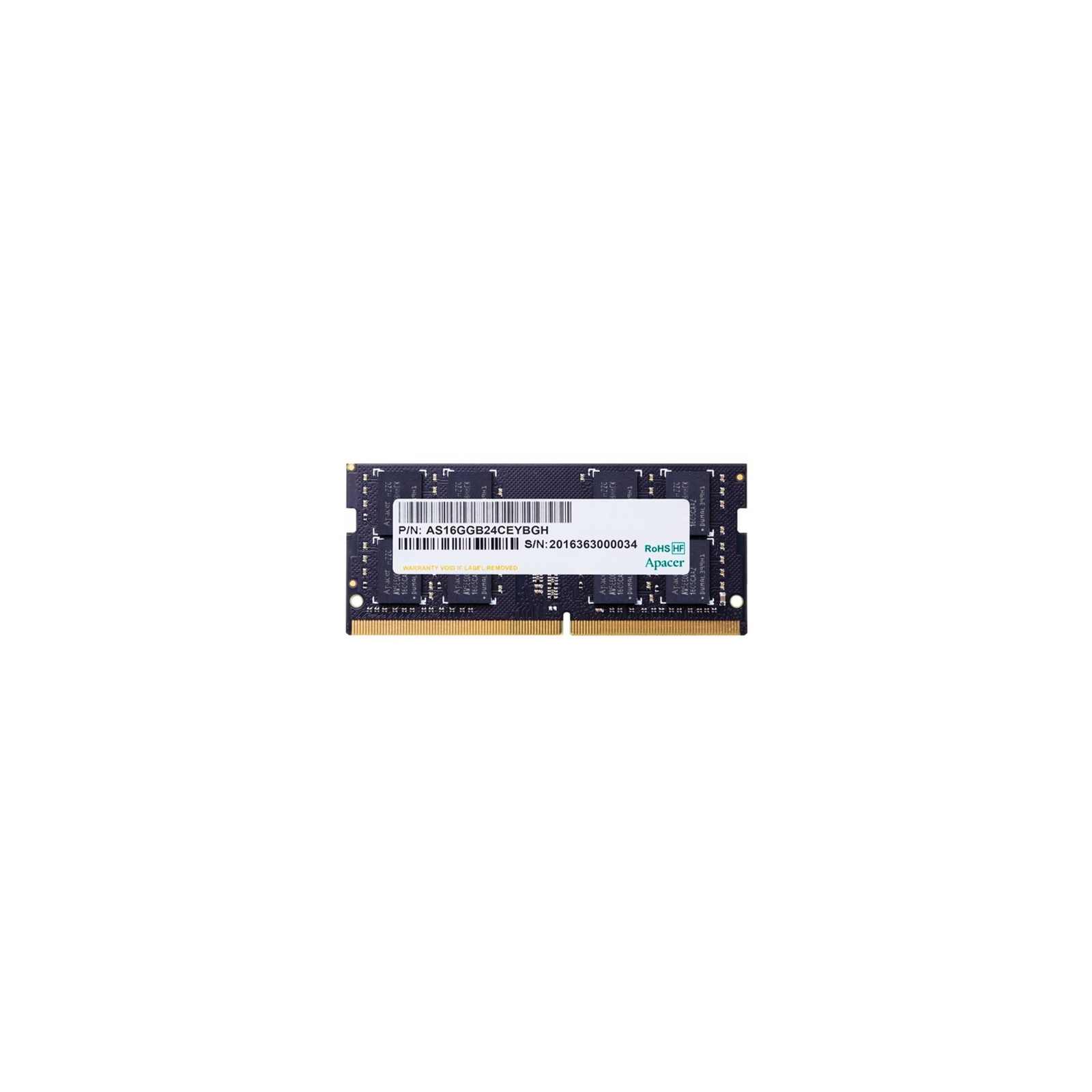 Модуль памяти для ноутбука SoDIMM DDR4 8GB 2666 MHz Apacer (AS08GGB26CQYBGC)