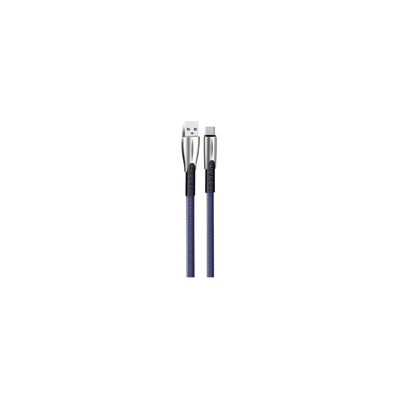 Дата кабель USB 2.0 AM to Type-C 1.0m zinc alloy blue ColorWay (CW-CBUC012-BL) изображение 2