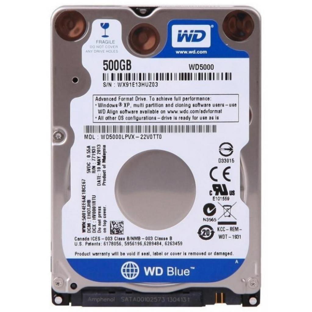 Жорсткий диск для ноутбука 2.5" 500GB WD (WD5000LPCX_)