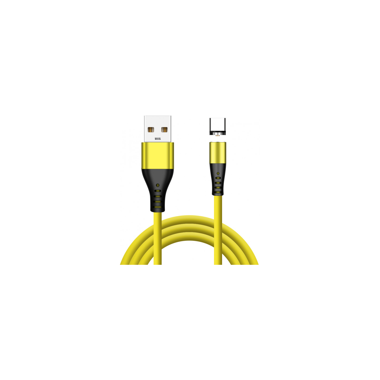 Дата кабель USB 2.0 AM to Lightning + Micro 5P + Type-C 1.0m Liquid Sili XoKo (SC-400MGNT-YL)
