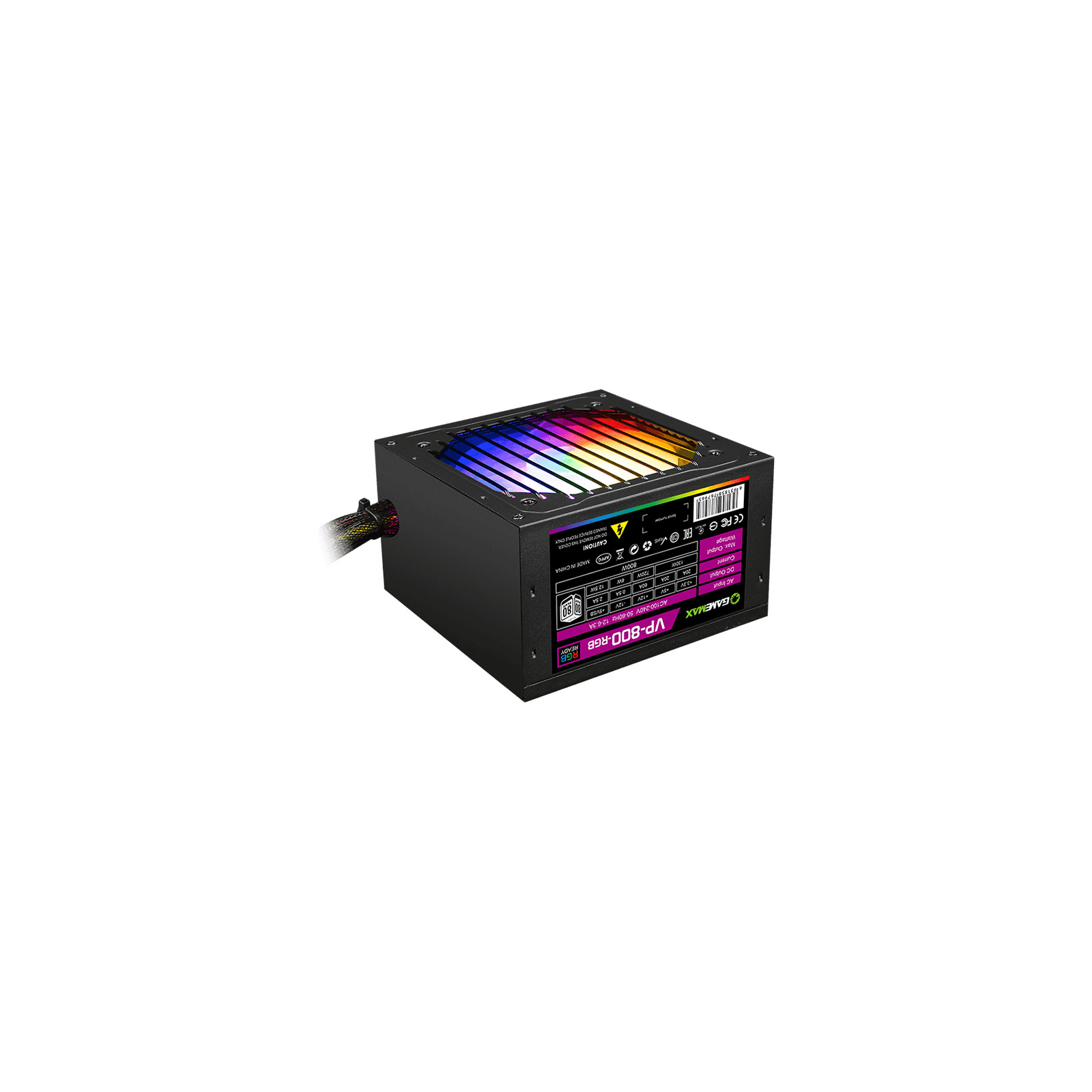 Блок живлення Gamemax 800W (VP-800-RGB) зображення 4