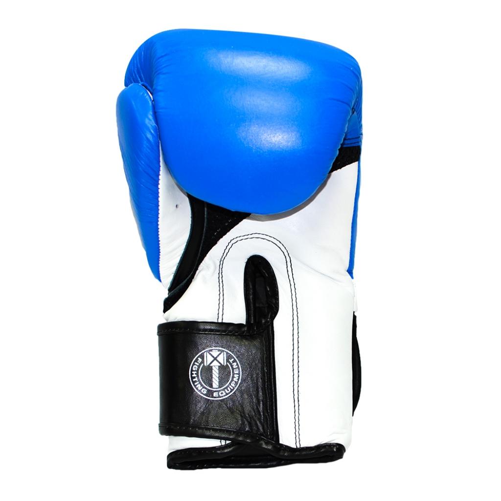 Боксерские перчатки Thor Pro King 10oz Blue/White/Black (8041/03(PU) B/Wh/Bl 10 oz.) изображение 3