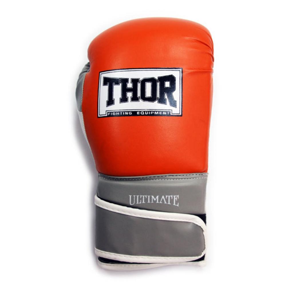 Боксерські рукавички Thor Ultimate 16oz Orange/Grey/White (551/04(PU) OR/GR/WH 16 oz.) зображення 2