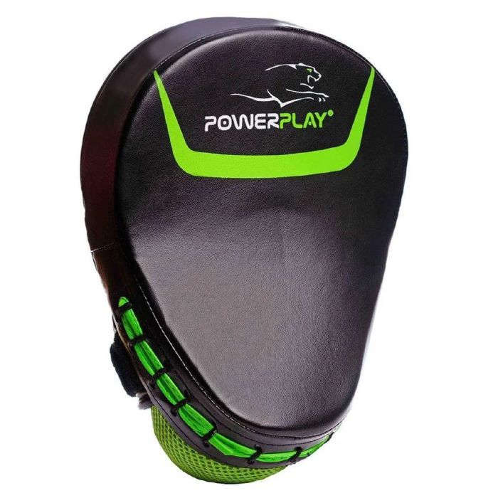 Лапи боксерські PowerPlay 3041 PU Black/Green (PP_3041_Green) зображення 2