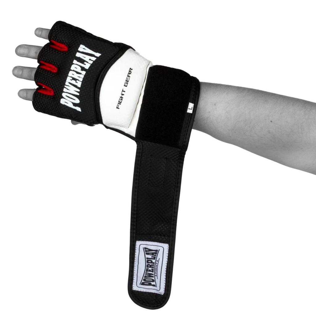 Перчатки для MMA PowerPlay 3075 XL Black/White (PP_3075_XL_Bl/White) изображение 4