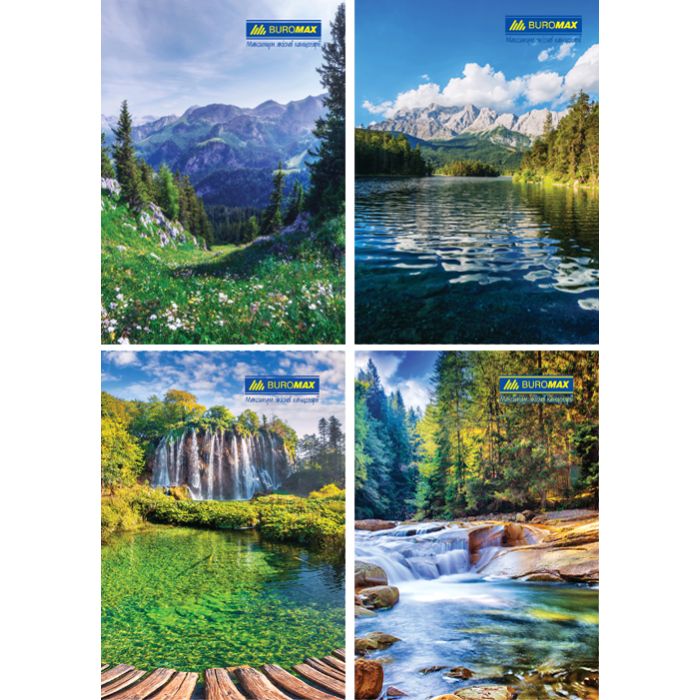 Канцелярская книга Buromax А4, 96 л., Клетка, твердая ламинированная обложка (BM.2430)