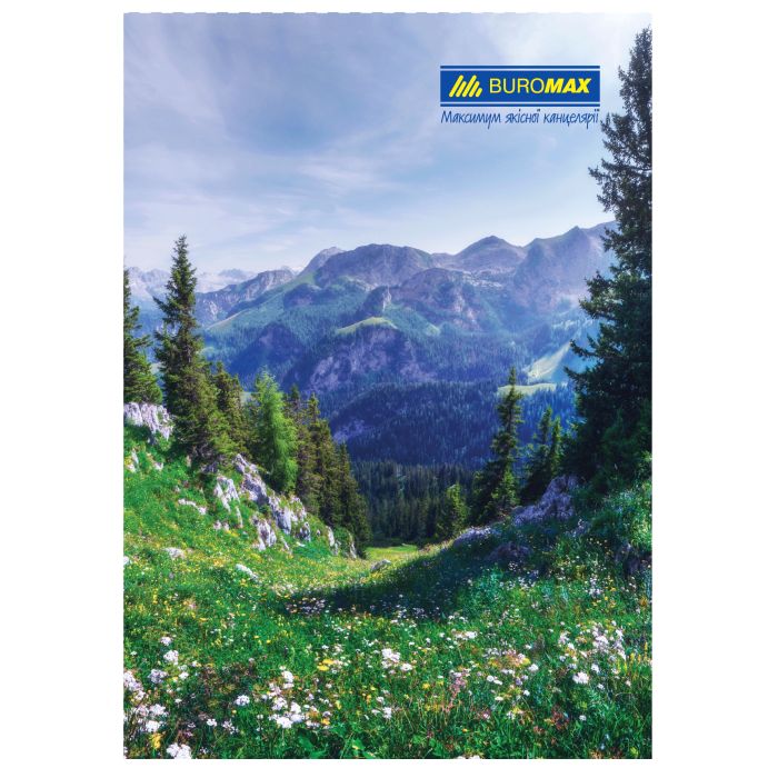 Канцелярская книга Buromax А4, 96 л., Клетка, твердая ламинированная обложка (BM.2430) изображение 2