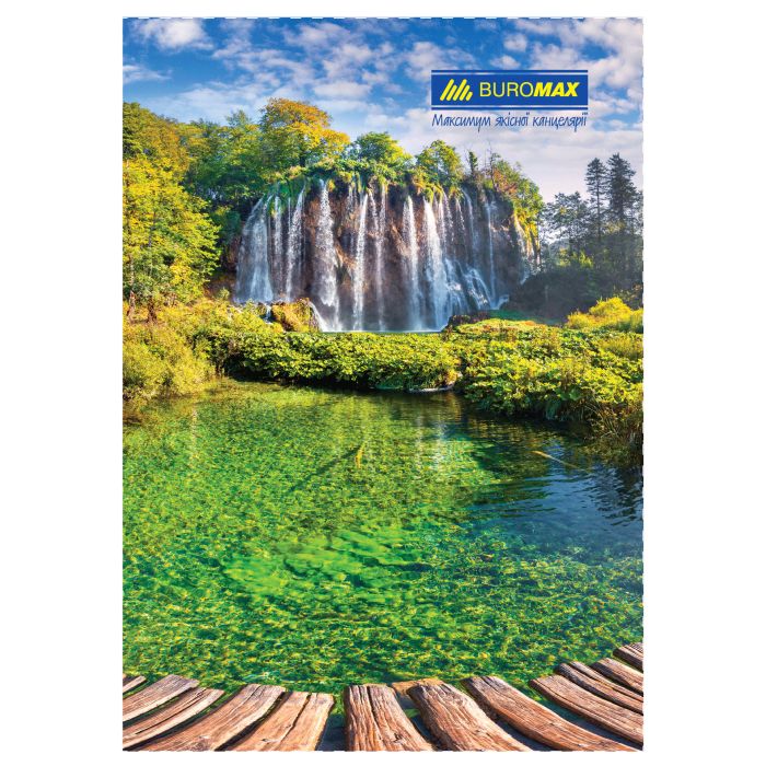 Канцелярская книга Buromax А4, 96 л., Клетка, твердая ламинированная обложка (BM.2430) изображение 4