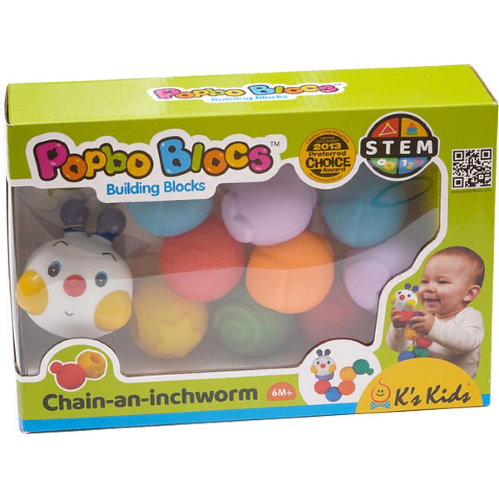 Развивающая игрушка K’S KIDS Складывающаяся гусеничка (KA10610-3GB) изображение 4