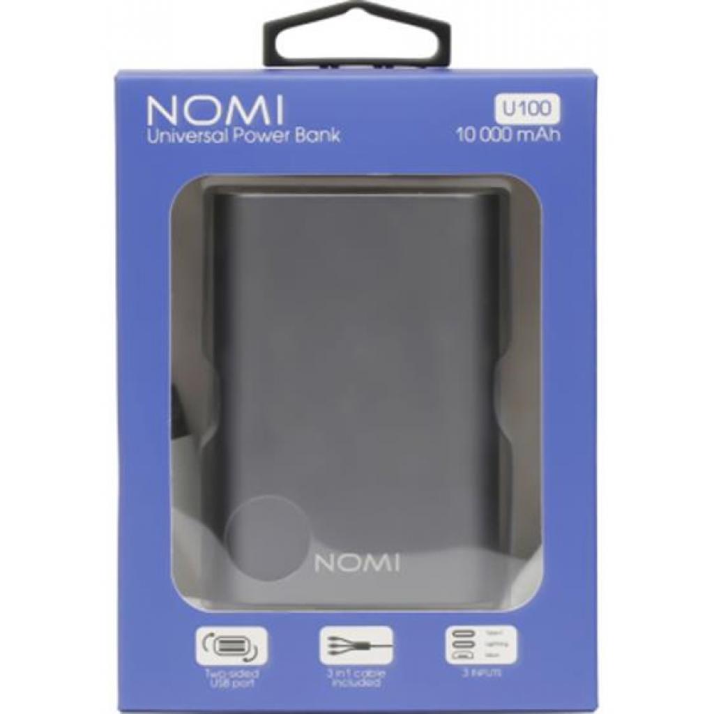 Батарея универсальная Nomi U100 10000 mAh Silver (466792) изображение 4