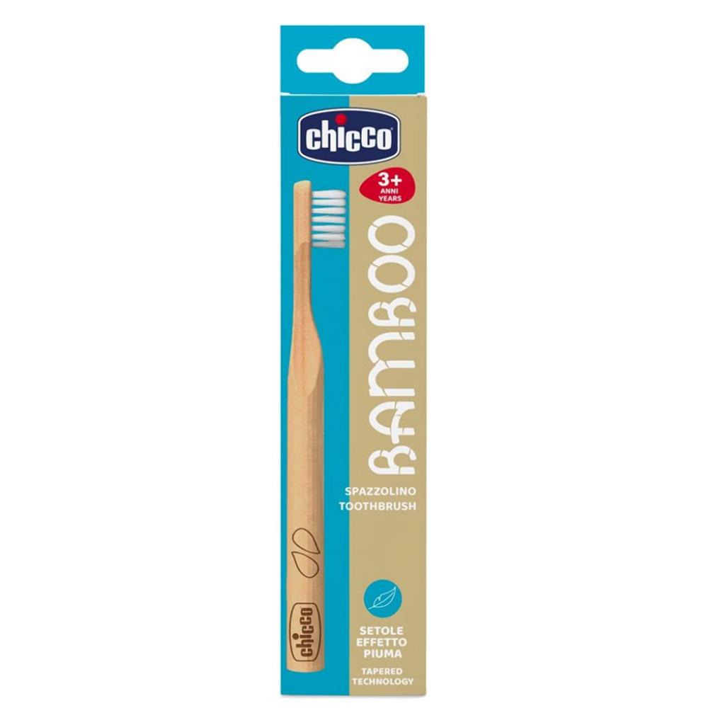 Дитяча зубна щітка Chicco бамбукова блакитна (10623.00.40) зображення 2