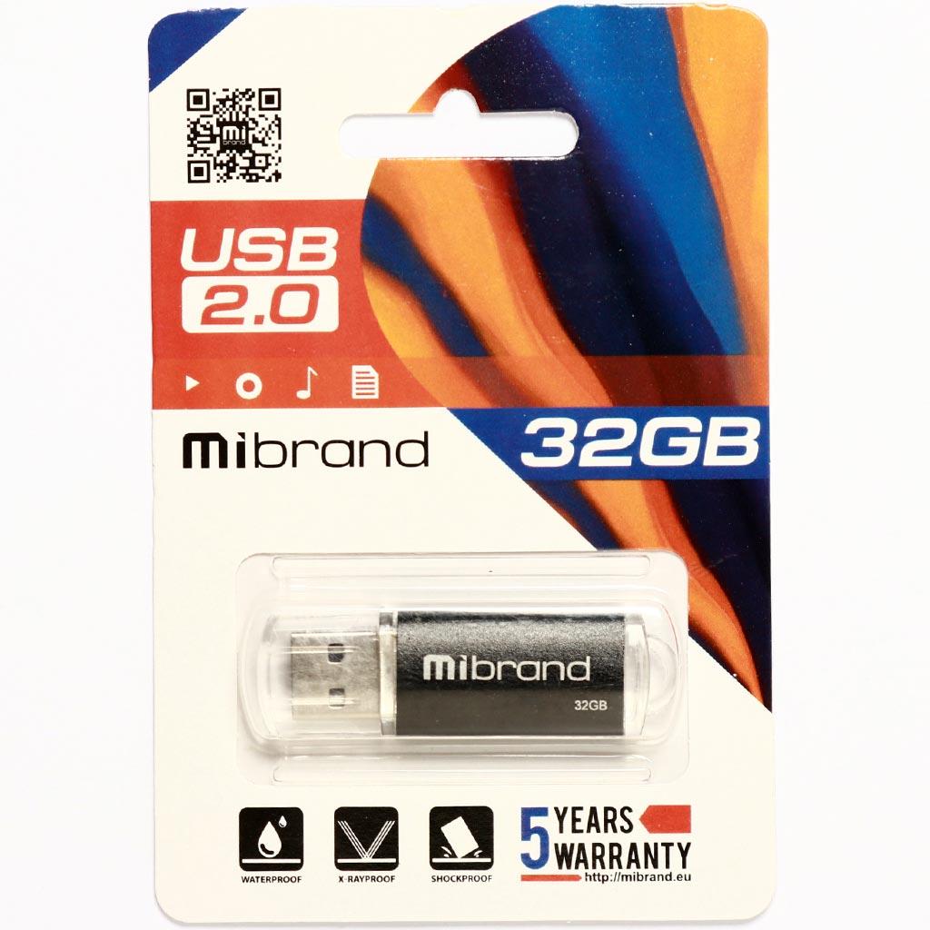 USB флеш накопичувач Mibrand 16GB Cougar Black USB 2.0 (MI2.0/CU16P1B) зображення 2