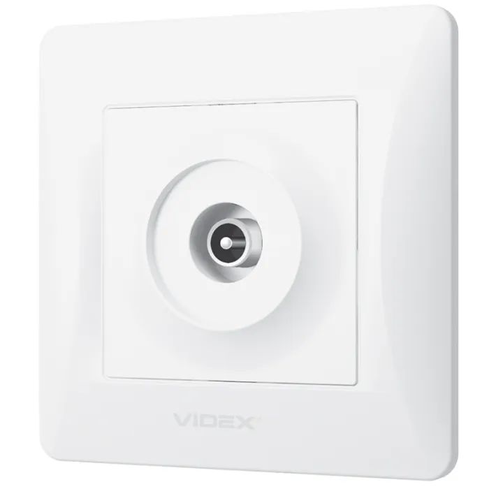 ТВ розетка Videx BINERA TV одинарна кремо (VF-BNSK1TVME-CR) > ціни в Києві та Україні ТВ розетка Videx BINERA TV одинарна кремо (VF-BNSK1TVME-CR)