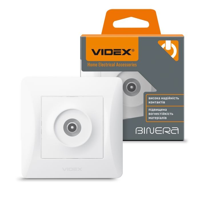 ТВ розетка Videx VF-BNSK1TVME-W изображение 4