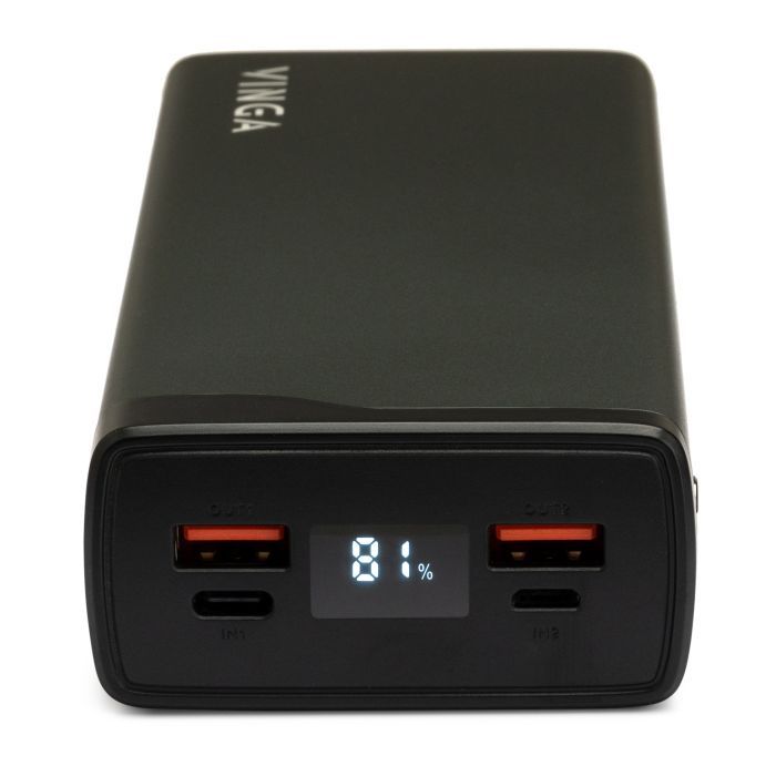 Батарея универсальная Vinga 30000 mAh QC3.0+PD 3 ports LCD metal 20W (VPB3QPALD) изображение 3