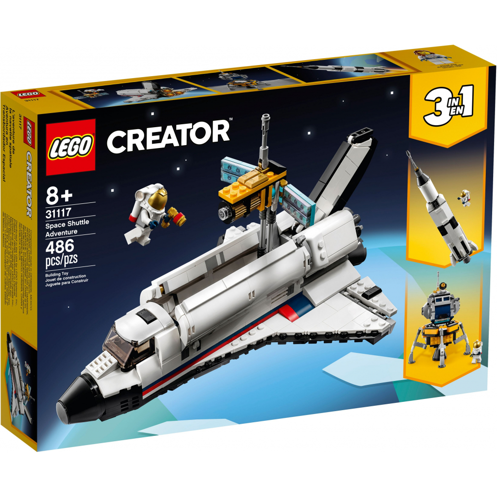 Конструктор LEGO Creator Приключения на космическом шаттле 486 деталей (31117)