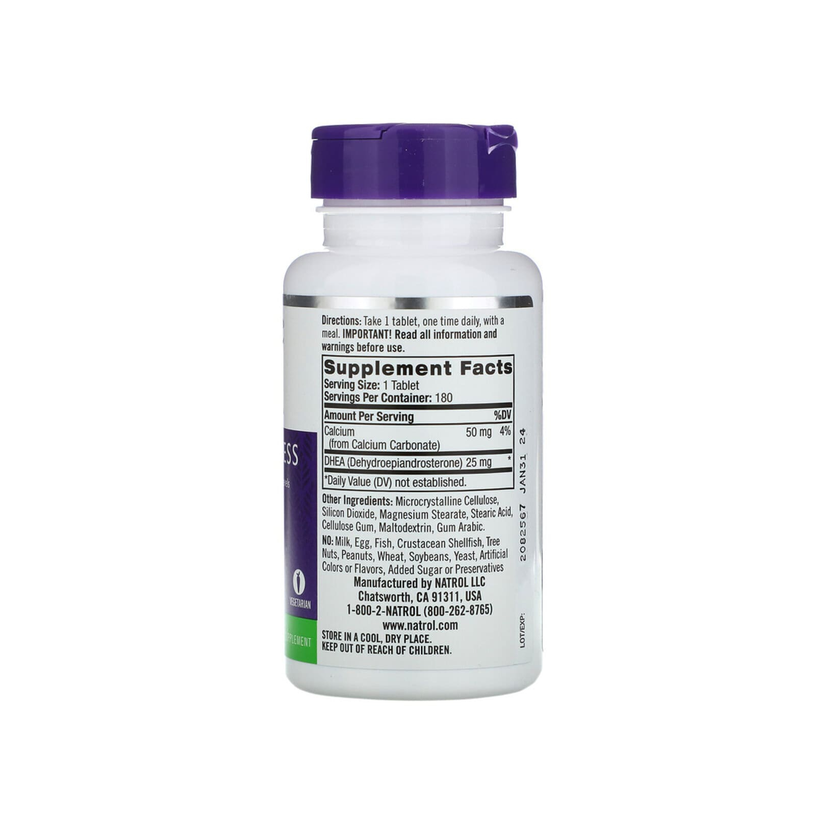 Витаминно-минеральный комплекс Natrol Дегидроэпиандростерон 25 мг, DHEA, 300 таблеток (NTL-16115) изображение 2