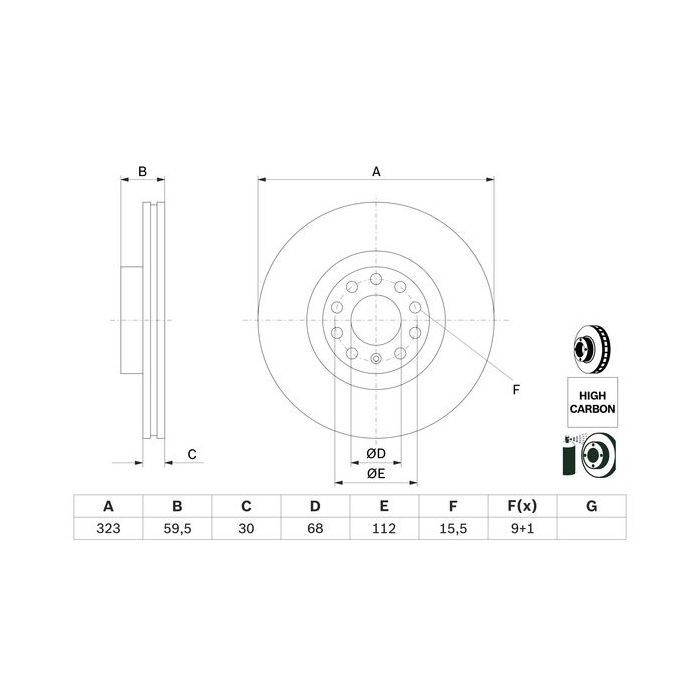 Тормозной диск Bosch 0 986 479 060 изображение 5