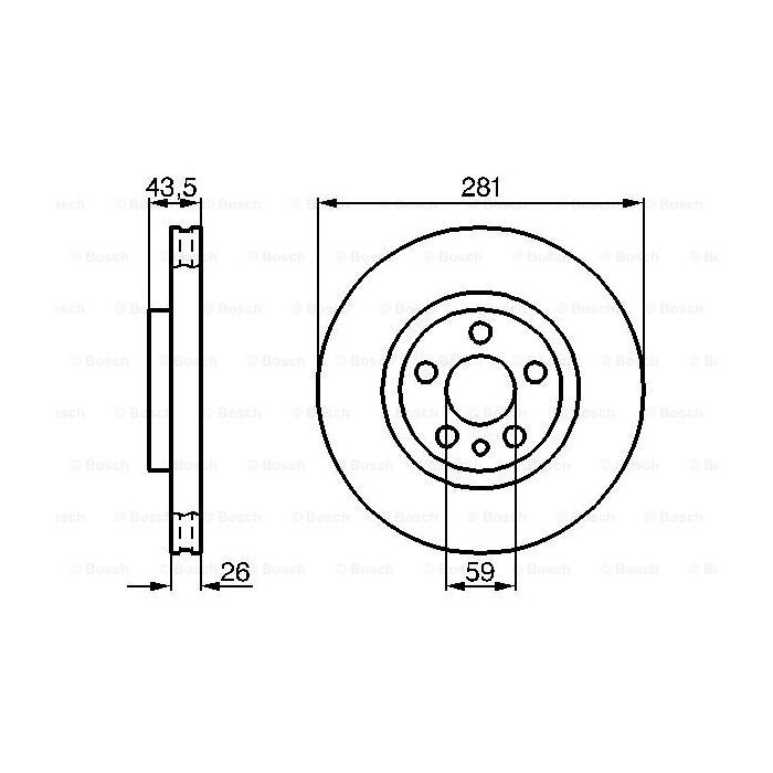 Тормозной диск Bosch 0 986 478 812 изображение 5