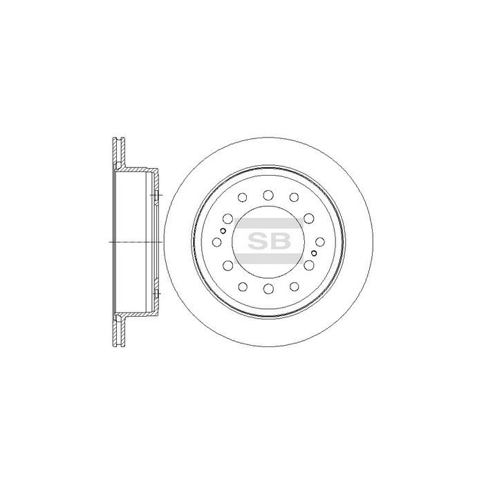 Тормозной диск HI-Q SD4027