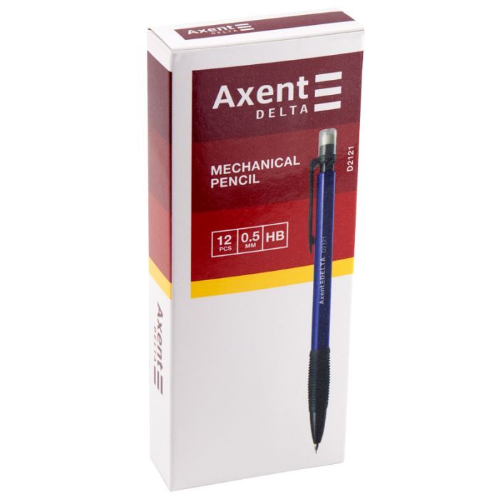 Олівець механічний Delta by Axent HB 0.5 мм 3 кольори корпусу (D2121) зображення 2