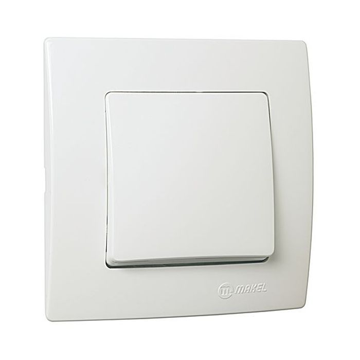 Перемикач MAKEL Lillium Natural Kare Біла (32001020)