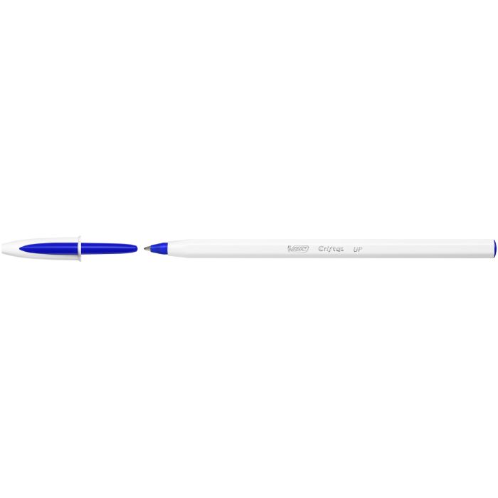 Ручка кулькова Bic Cristal Up з білим шестигранним корпусом Синя (bc949879)