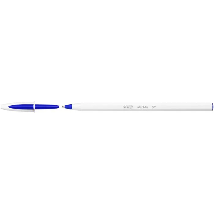 Ручка шариковая Bic Cristal Up с белым шестигранным корпусом Синяя (bc949879)