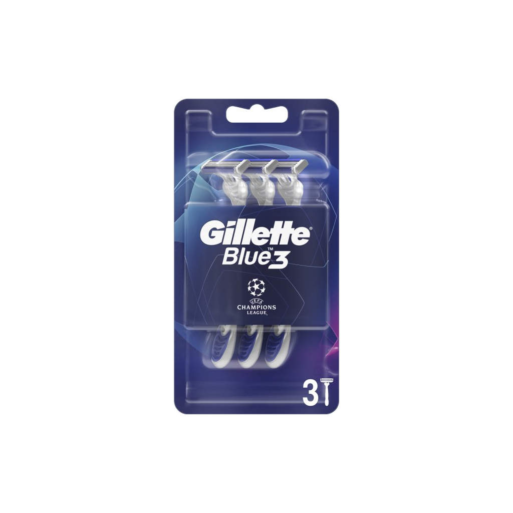 Бритва Gillette Blue3 Comfort одноразовая 3 шт. (7702018531813)