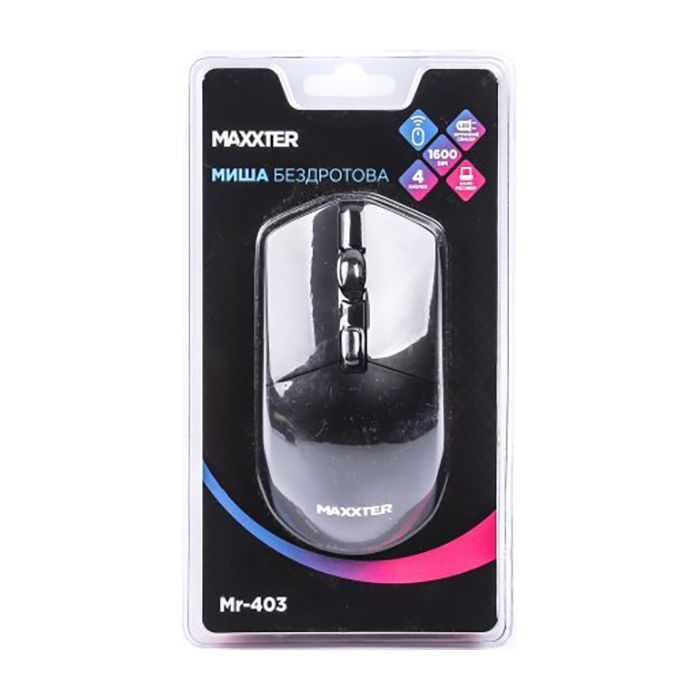 Мишка Maxxter Mr-403 Wireless Black (Mr-403) зображення 5