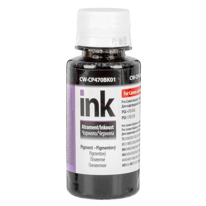 Чернила ColorWay Canon PGI-470 100мл Black Pigment (CW-CP470BK01)