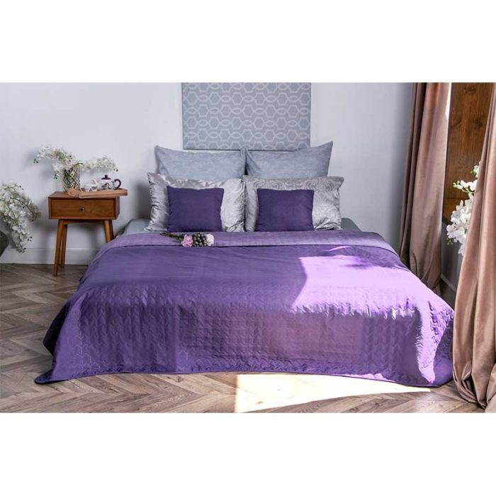 Покривало Руно двостороннє декоративне Velour Violet 150х220 см (360.55_Violet) зображення 4